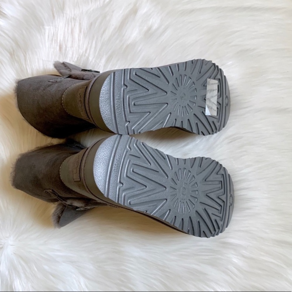 UGG Grey Bailey Button II Boots - Picture 8 of 8